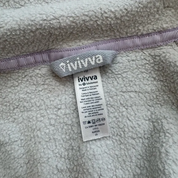 Ivivva Gray Full-Zip Hoodie Sweatshirt - Picture 7 of 12